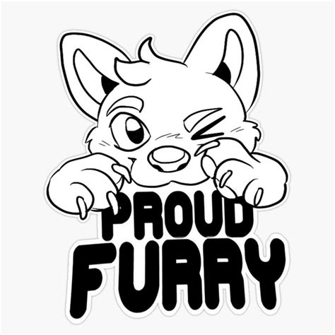 buy proud furry sticker vinyl waterproof sticker decal car laptop wall window bumper sticker 5