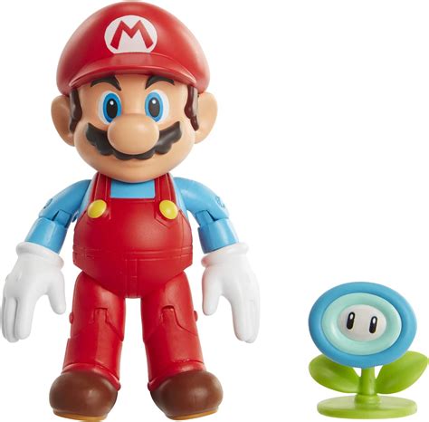 Super Mario Figura De Acción De 10 Cm Ice Mario Coleccionable Juguete