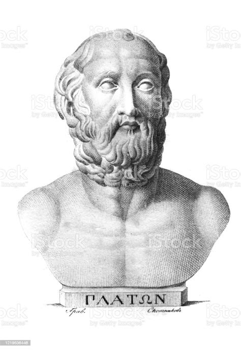 The Platos Portrait A Ancient Greek Philosopher In The Old Book The