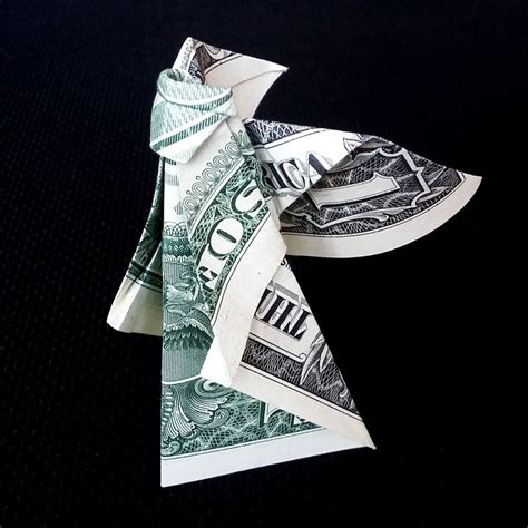 Angel Money Origami T Sculpture Made Out Of Real One Dollar Bill