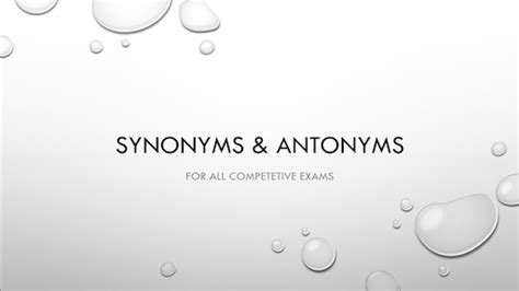 nda synonyms and antonyms 5 in hindi offered by unacademy