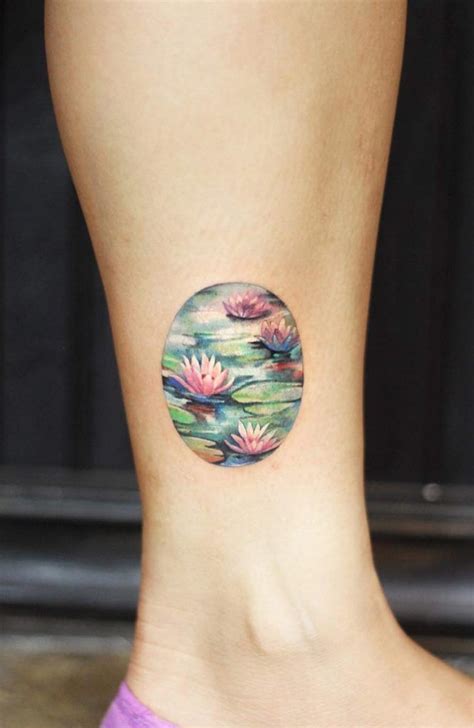 water lilies by joice wang beautiful tattoos for women water lily tattoos tattoos for women