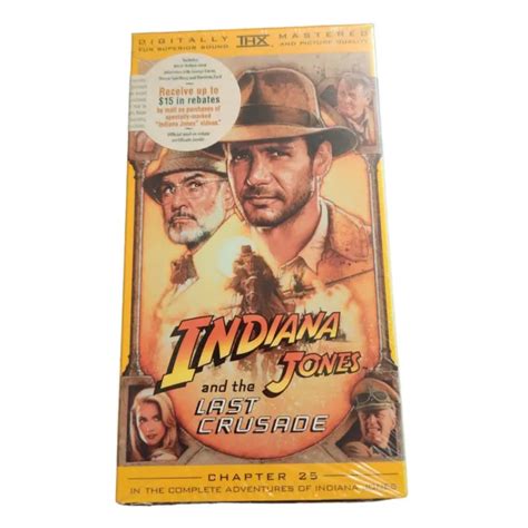 INDIANA JONES AND The Last Crusade VHS Watermark Brand New Sealed PicClick