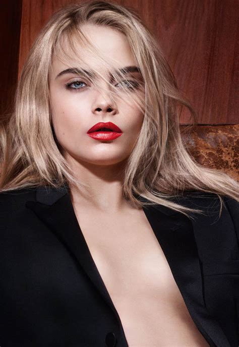 Cara Delevingne Has Posed Naked Under A Tuxedo Jacket For Ysl Daily Star