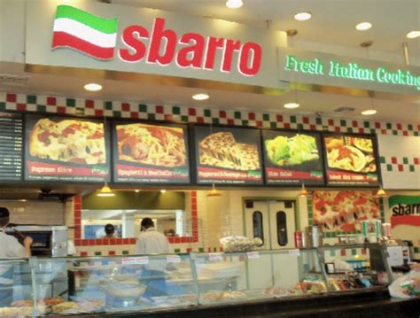 Sbarro Pizza Mall Food Court Mall Restaurant