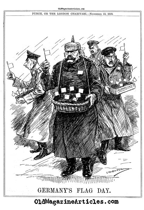 Ww1 Cartoon From Punch Magazine 1918crown Prince Rupprecht Cartoon