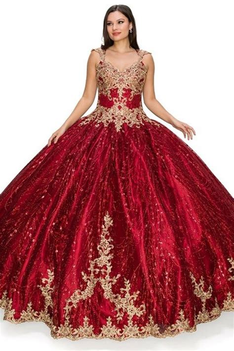 Applique Glitter Ball Gown By Cinderella Couture 8024j Shopperboard