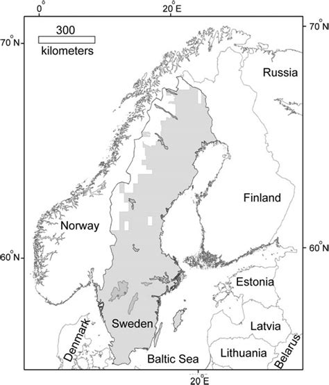 Location Map Showing Sweden Within Fennoscandia The Area Currently