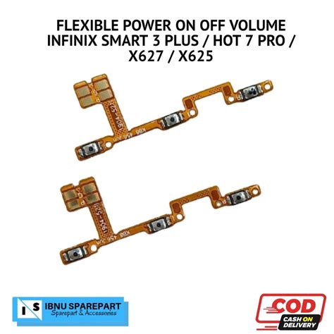 Jual Flexible Flexibel On Off Volume Infinix Smart 3 Plus X627 Hot 7