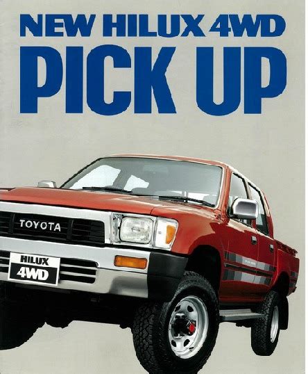 Flashback Toyota Hilux Brochures Through The Generations Wapcar