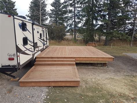 Projects We Build Decks Calgary In 2021 Trailer Deck Camping Rv