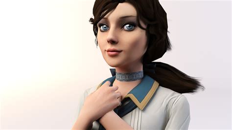 Photo Bioshock Bioshock Infinite Brown Haired Elizabeth 1920x1080