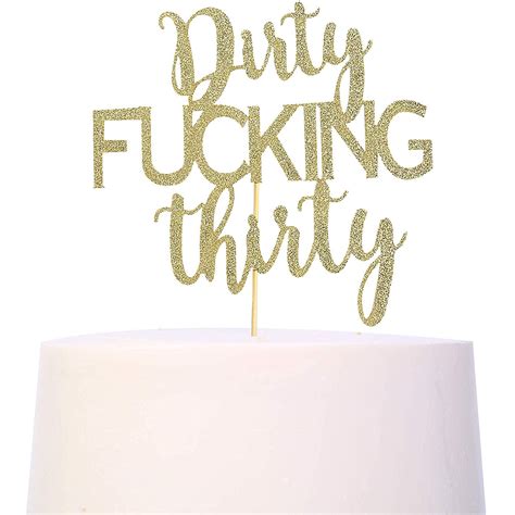 Buy Festikogold Glitter Dirty Thirty Cake Topper 30th Birthday Cake