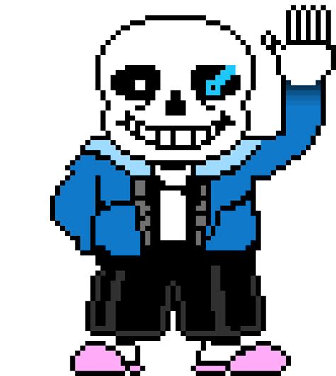 Angry Sans Waving Pixel Art Maker