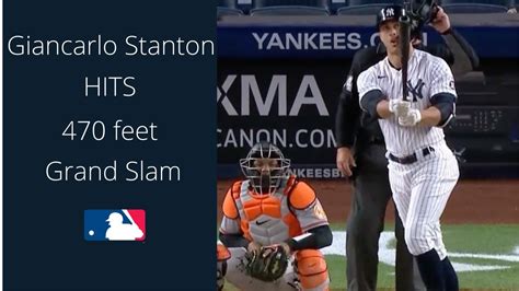 Giancarlo Stanton Smashed A 470 Feet Grand Slam Home Runs For Yankees