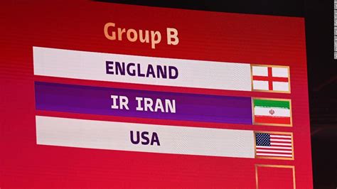 Geopolitical Foes Iran And Us To Clash Again At World Cup Cnn