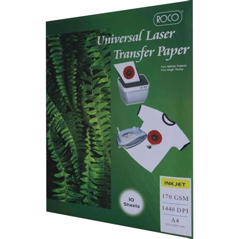 Roco Transfer Paper A4 For Laser Printers Price From Jadopado In Saudi
