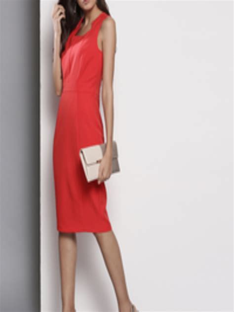Buy Dorothy Perkins Red Solid Sheath Dress Dresses For Women 1818068 Myntra