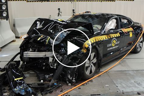 Watch A Porsche Taycan Get Destroyed During Crash Testing Carbuzz