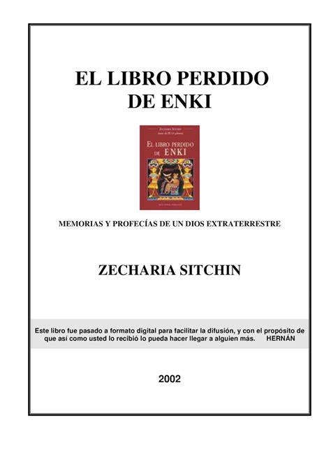 Curso de español basado en el enfoque por tareas : Calaméo - Zecharia Sitchin El Libro Perdido Del Enki (1)