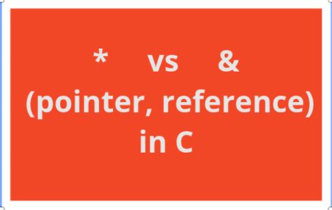 Vs And Pointer Reference In C