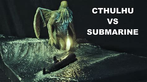 Cthulhu Monster Battle Submarine Diorama Thalassophobia Resin Art Youtube