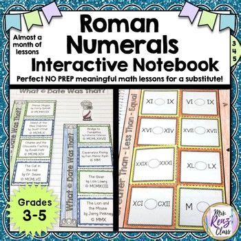 How do you write 80 in roman numerals? Roman Numerals Interactive Notebook (3.5 weeks of lessons ...