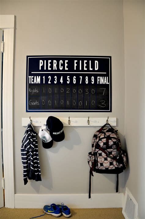 One Room Challenge Diy Baseball Scoreboard House Updated Baseball