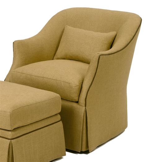 Wesley Hall Accent Chairs And Ottomans Upholstered Chair With Skirted