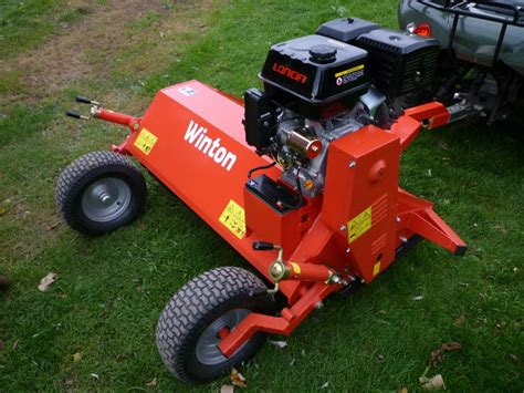 Petrol Atv Quad Flail Mower Grass Cutter Suit Compact Tractor Kubota