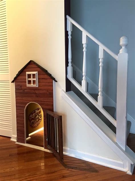 I Made A Dog House Under My Stairs Stairs Dog House Diy Dog Rooms