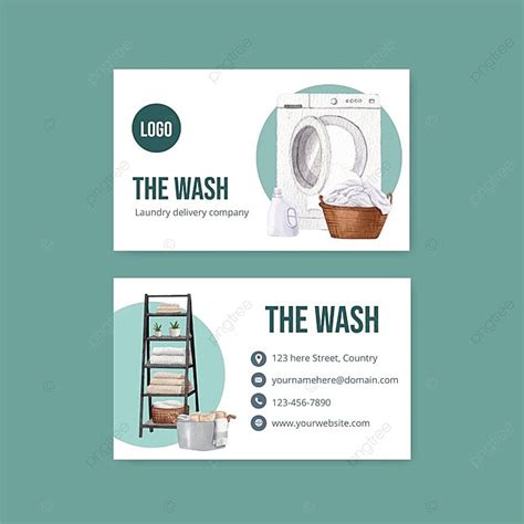Name Card Template With Laundry Day Concept Template Download On Pngtree