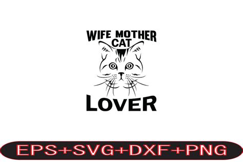 Wife Mother Cat Lover Graphic By Hello · Creative Fabrica