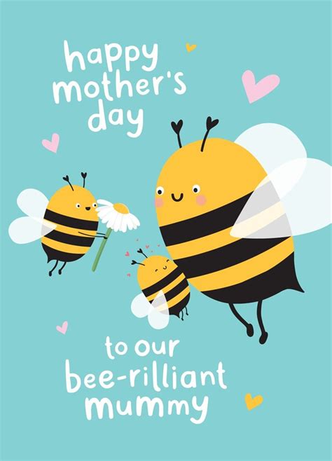 Our Bee Rilliant Mummy Mothers Day Card Scribbler