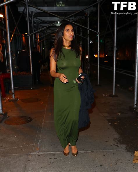 Padma Lakshmi Flashes Her Nude Tits As She Hits The Cfda After Party