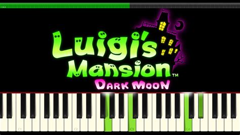 Luigis Mansion Dark Moon Title Theme Piano Youtube