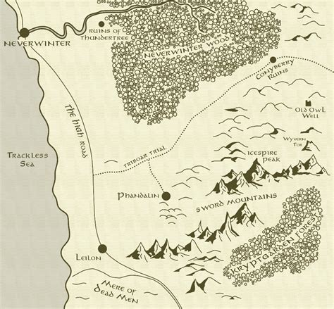 Player Map For Lost Mine Of Phandalin Lost Mines Of Phandelver