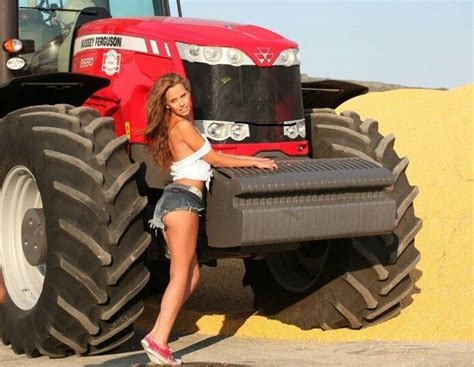 Pin On Girls And Women With Tractors And Equipment