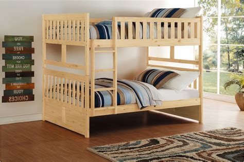 Harriet Bee 3 4carlen Natural Pine Fullfull Bunk Bed With Storage