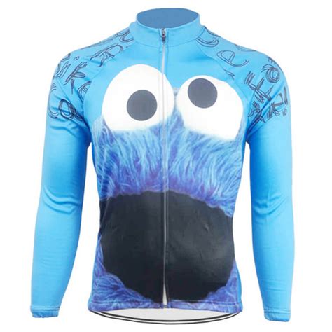 Cookie Monster Long Sleeve Cycling Jersey