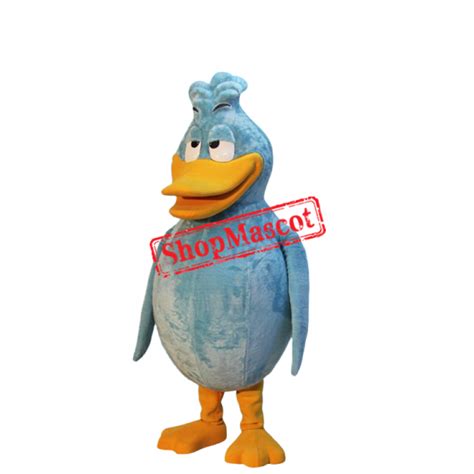funny blue duck mascot costume