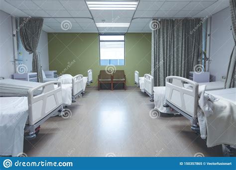 Empty Ward In Hospital Stock Image Image Of Absence 150357865