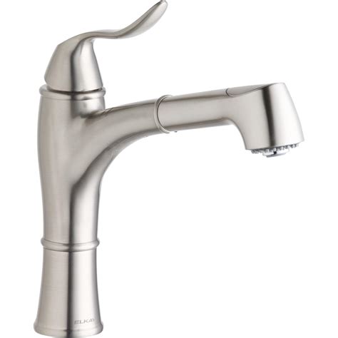 Elkay's modern aesthetic delivers impact on every detail and precision in its strong lines. Elkay Explore Single Hole Kitchen Faucet with Pull-out ...