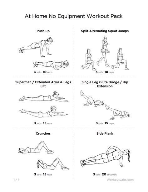 Categories like office, home workout, challenges, etc. 8x8 frame, exercise plan at home without equipment, body ...