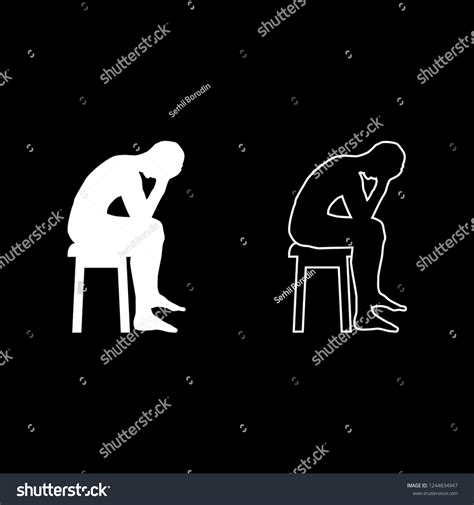 Man Holding His Head Concept Problem Stock Vector Royalty Free Shutterstock