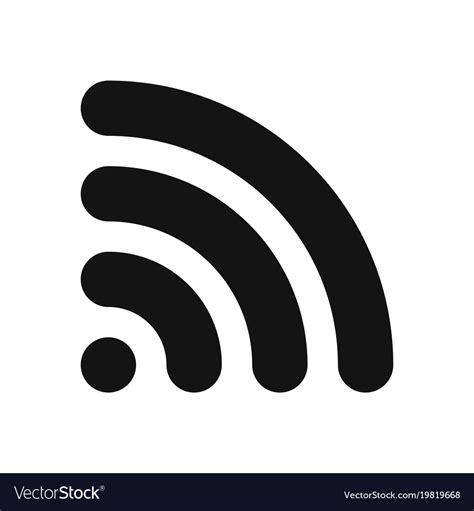 Wifi Symbol Wireless Internet Connection Or Vector Image
