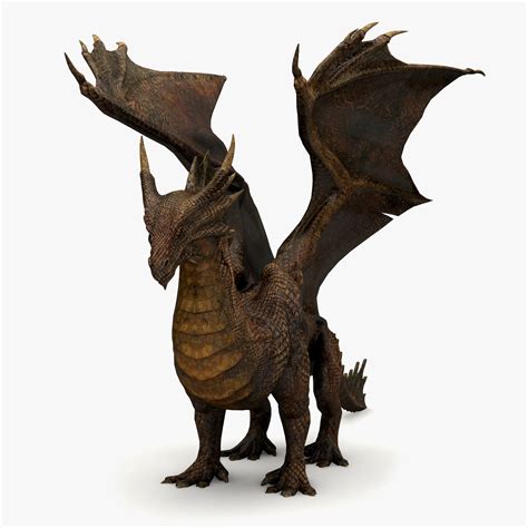 Copper Dragon 3d Model