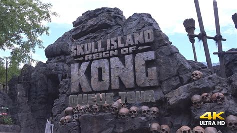 Skull Island Reign Of Kong Queue Tour 4k Youtube