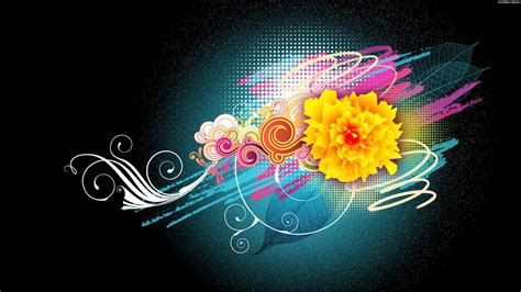 High Resolution Flower Themes Background Frame Abstract Pattern Beautiful Flower
