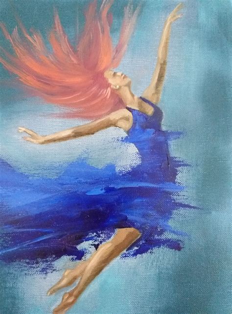Danza Pintura Bailarina Original Art Girl Oil Painting Dancing Etsy